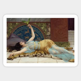 Dolce Far Niente by John William Godward Sticker